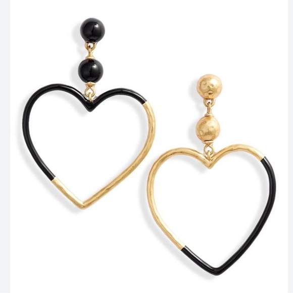 $98 Kate Spade Asymmetrical Heart Drop Earrings - Picture 4 of 4